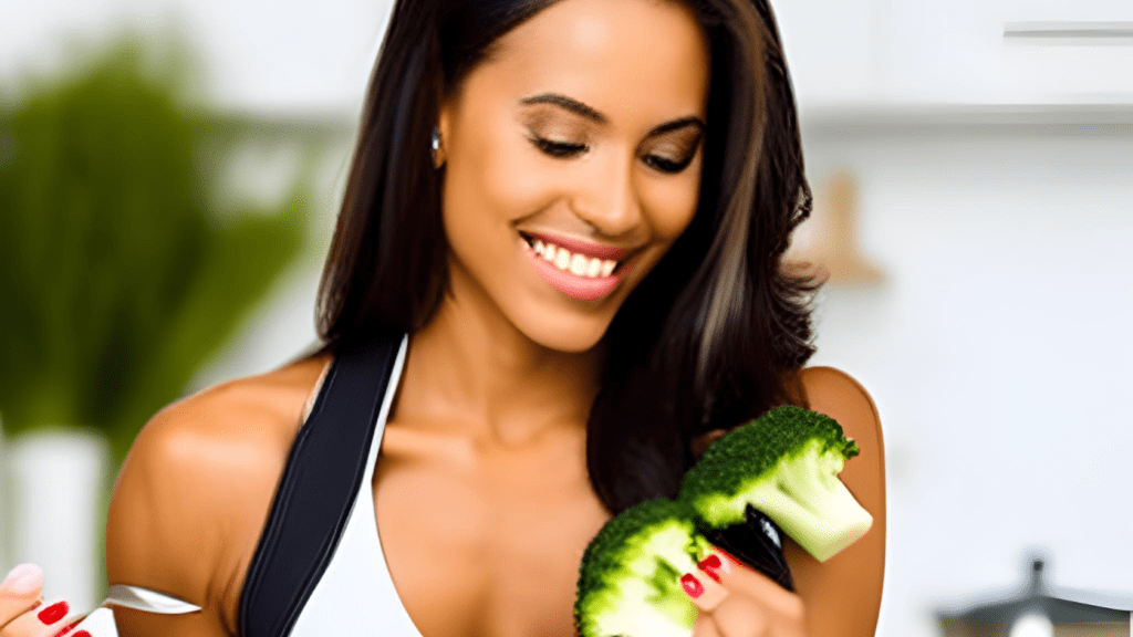 get flat abs with veggies